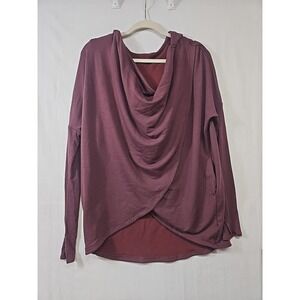 Athleta Women's Small Yoga Leisure Purana Wrap Nirvana Hoodie‎ Sweatshirt Top